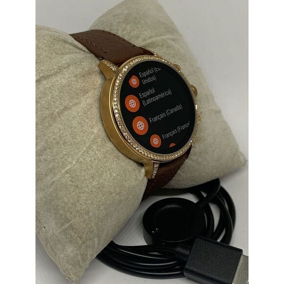 Fossil Gen 4 Authentic Digital Dial Smart Watch Custom Band FTW6015 ZA736 - Picture 4 of 12